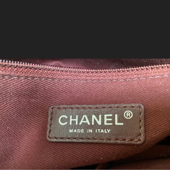 Authentic CHANEL Crumpled Grained Calfskin CC Crave Flap Brown - Picture 6 of 10